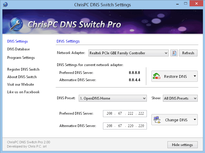 ChrisPC DNS Switch Full