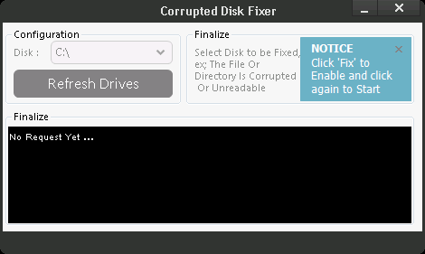Corrupted Disk Fixer indir