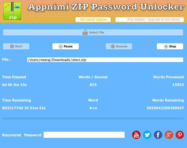 ZIP Password Unlocker Full