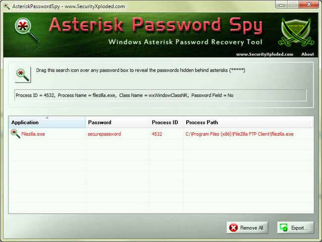 Asterisk Password Spy Ücretsiz