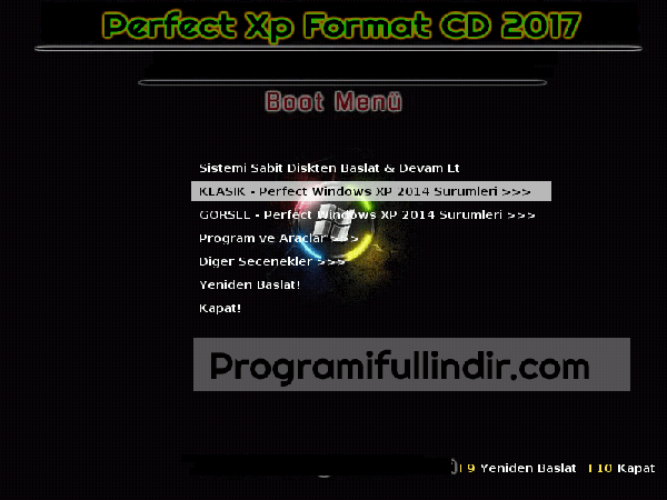 Perfect Xp Format CD 2018 Türkçe Full
